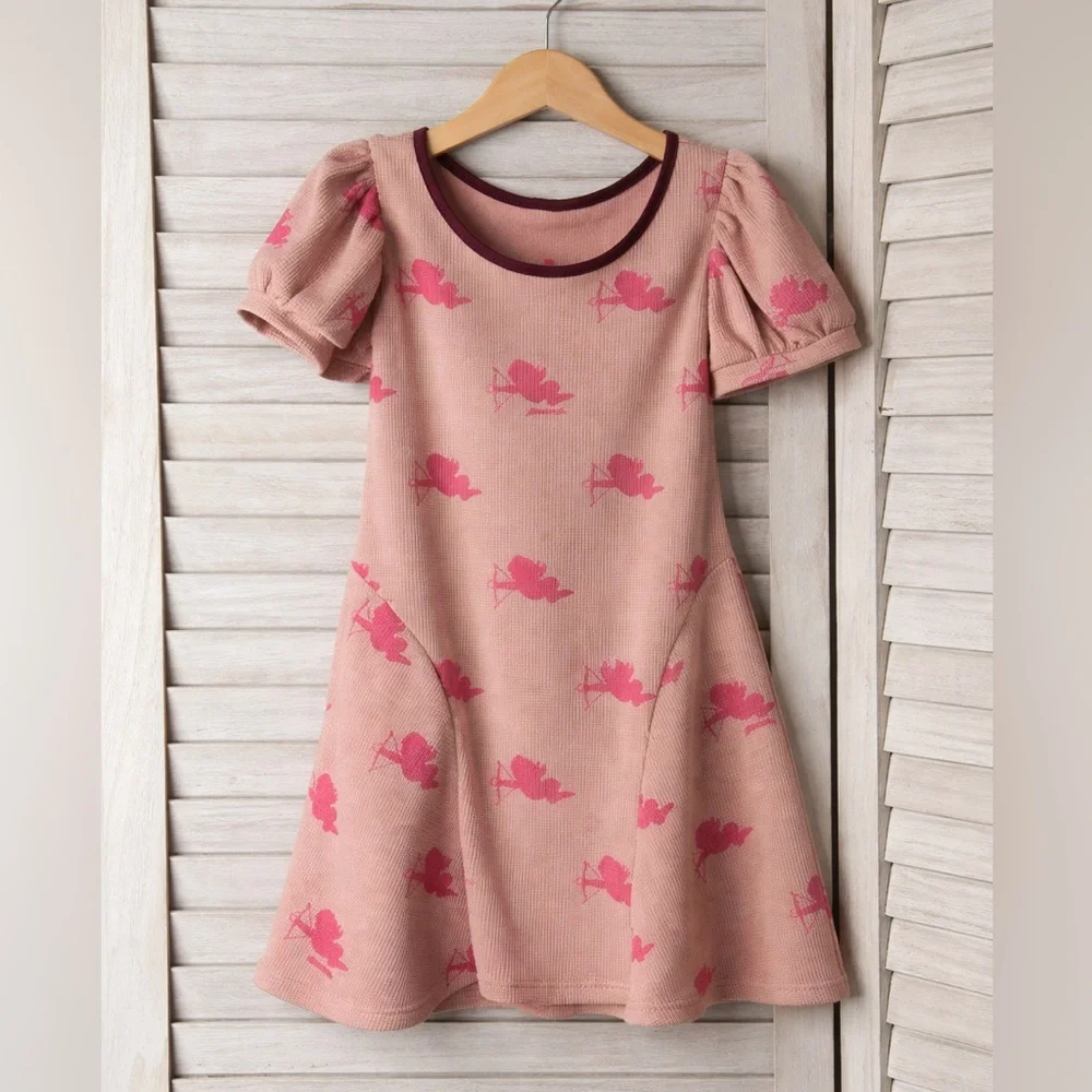 Miss Priss Cupid Pink Thermal Cupid Dress. New with tags. Size 5. Boutique
